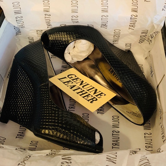 Colin Stuart peep toe wedges - Picture 6 of 6